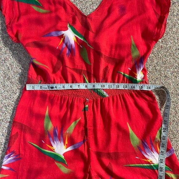 Vintage 1970s Floral Romper Jumpsuit - Picture 9 of 12